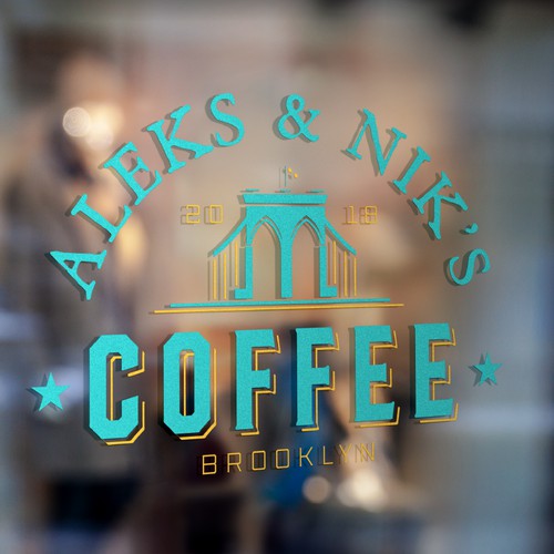 Vintage Design Concept for Aleks & Nik's Coffee