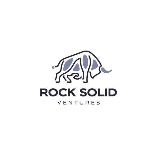 Simple logo for Rock Solid Ventures