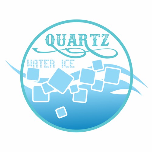 Create a sense of edgy nostalgia for our gourmet shop- Quartz Water Ice