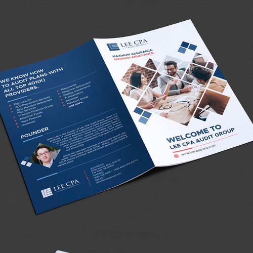 Brochure for a CPA firm to be distributed to prospective clients