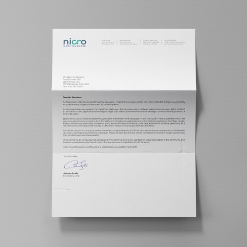 Clean and simple letterhead design