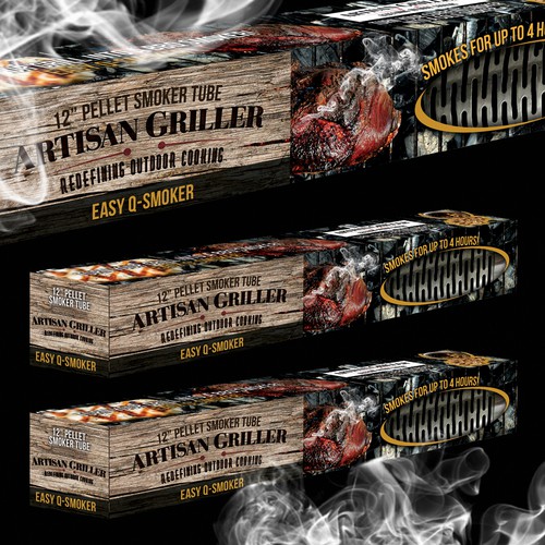 Packaging Design for a bbq smoker 