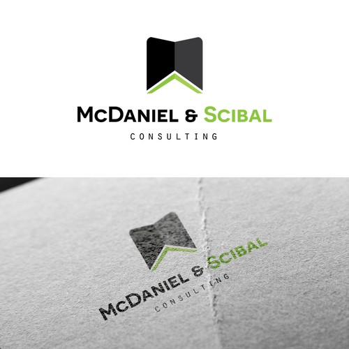 Simple and clean logo concept for McDaniel & Scibaln