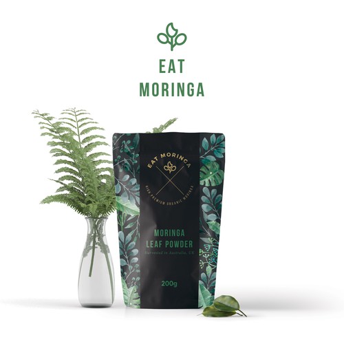 Eat Moringa Leaf Powder Packaging