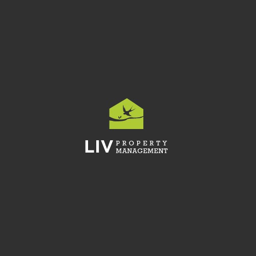 A Fresh and Fun logo for LIV Property Management