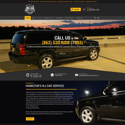 Wordpress Design For Personal Limo Car Rental Service