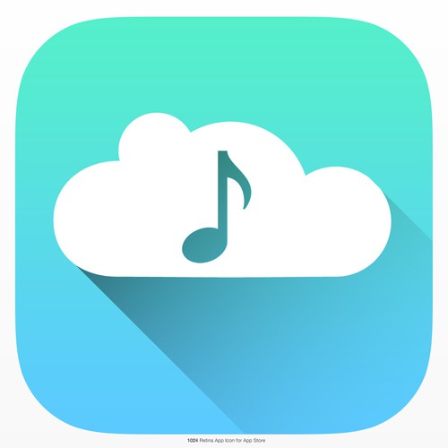 Music Download icon for a mobile app