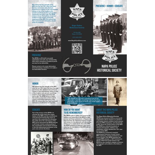 Create a vintage offering of Wine County police history!