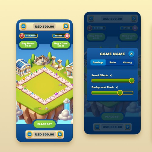 Mobile game design