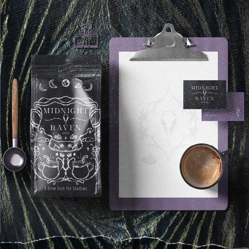 MIDNIGHT RAVEN branding