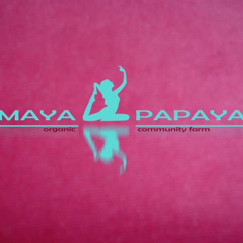 logo for Maya Papaya Organic Community Farm (can be with or without the word "organic")