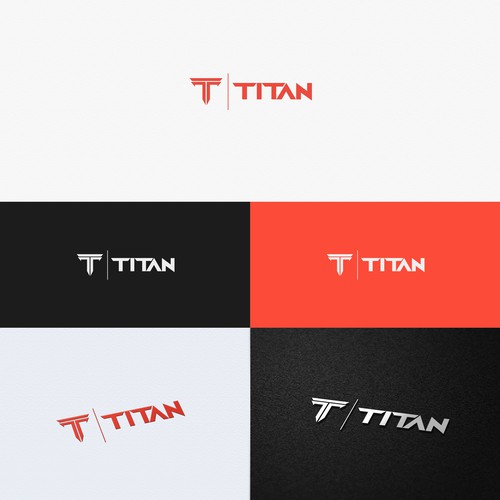 Titan logo for high tech lighting product