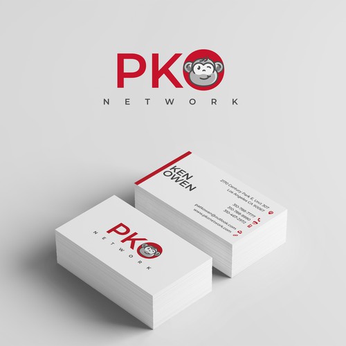 Logo and Business card for PKO Network