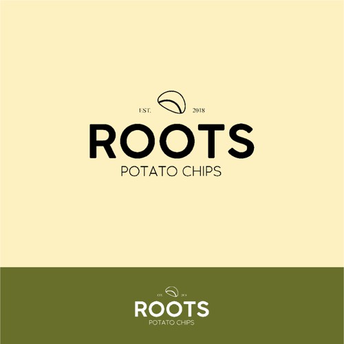 LOGO CONCEPT FOR ROOTS POTATO CHIPS