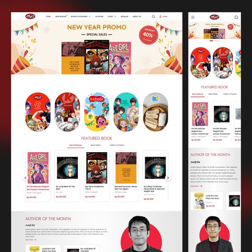 Books Catalogue Website (M&C Gramedia)