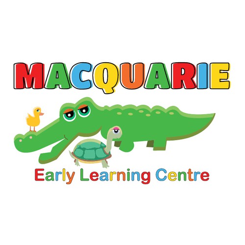 Crocodile fun childcare logo