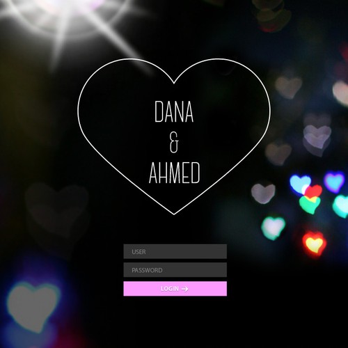 Login page