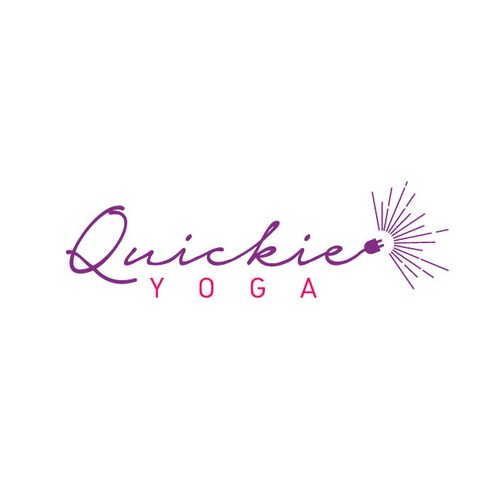 Fun, youthful logo for Quickie Yoga