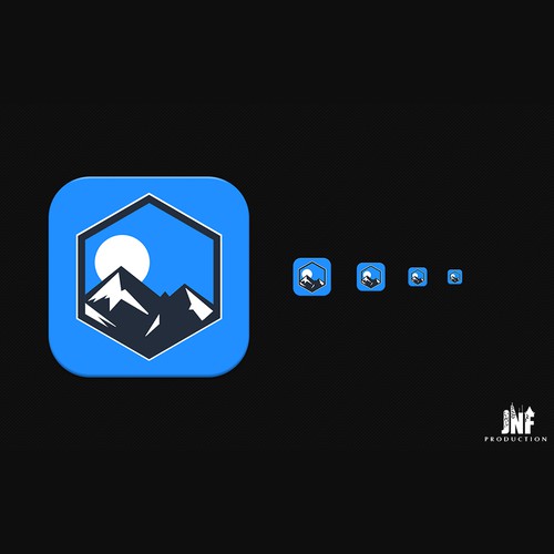 iOS and Watch icon for hiking app