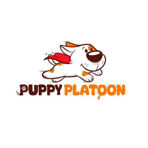 mascot logo Puppy Platoon