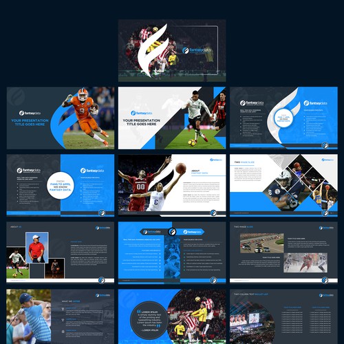 Corporate presentation for a Sports Data Company