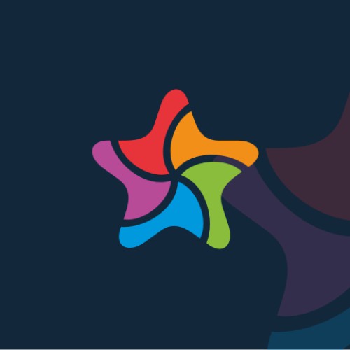 Colorful Star Puzzle Logo - Abstract Geometric Branding