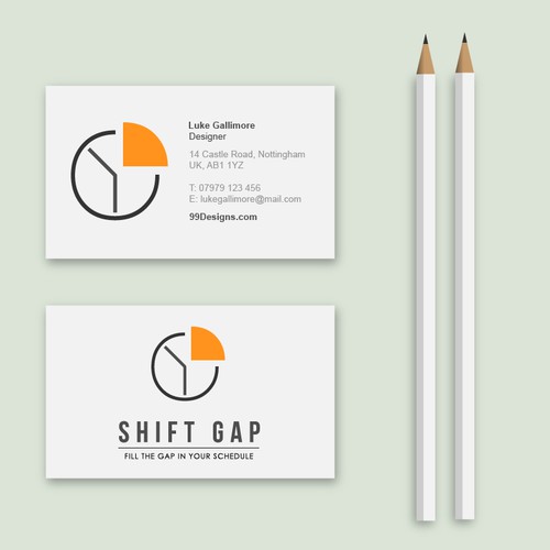 ShiftGap.com Logo Design - Shift Scheduling 2.0