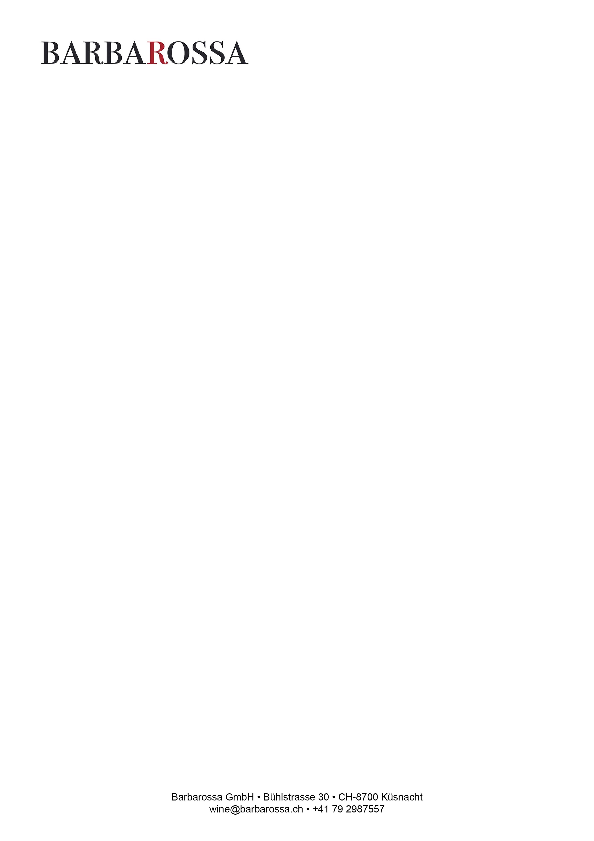 Barbarossa A4 Letterhead