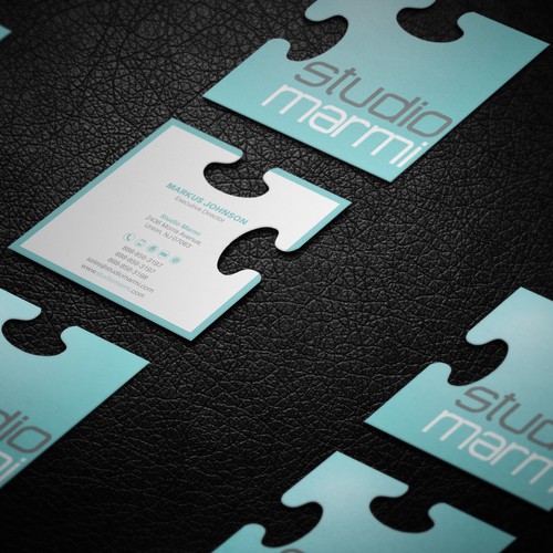 Business card for Studio Marmi