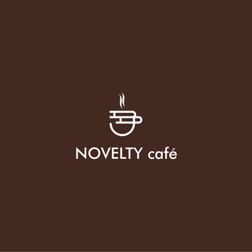 Create a simple yet effective logo for a book cafe