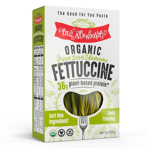 Packaging Design for Organic Fettuccine