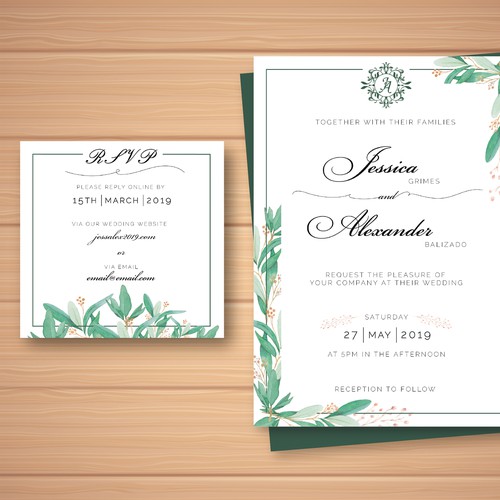 Wedding Invite and RSVP Card Design Needed