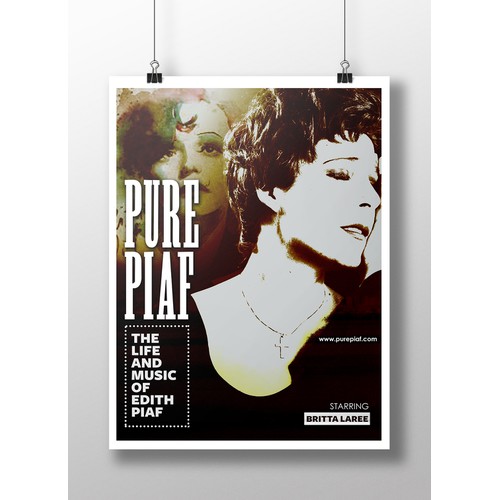 Create iconic image for the show Pure Piaf:  The Life and Music of Edith Piaf