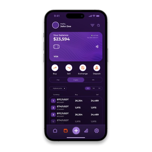 Blockchain app design