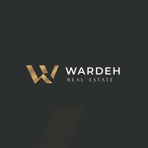 Creative and sophisticated real estate logo using negative space