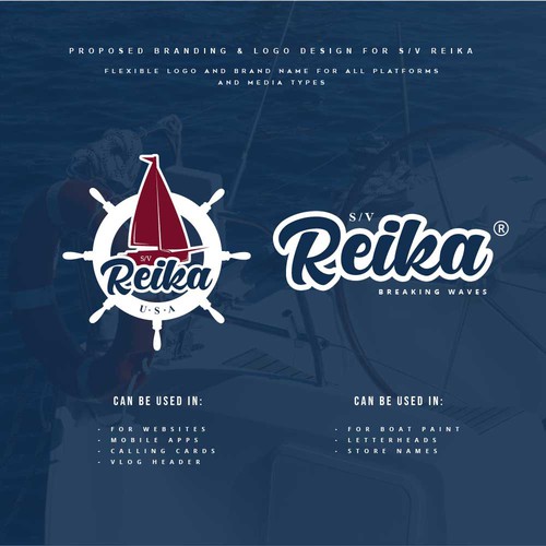 Clean Logo Design for a Sailing Blog