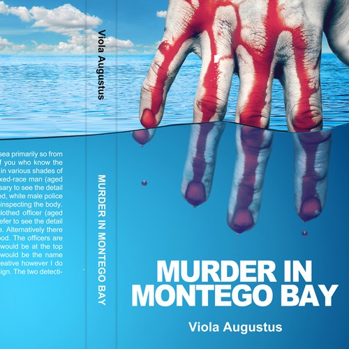 Create an eye-catching design for an ebook murder mystery set in Jamaica