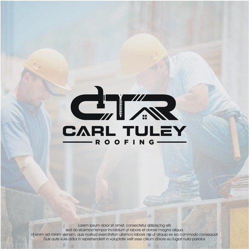 logo concept for Carl Tuley Roofing