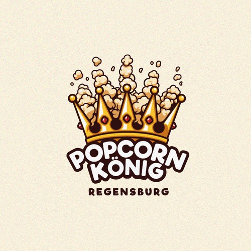 Bold Popcorn Logo Concept