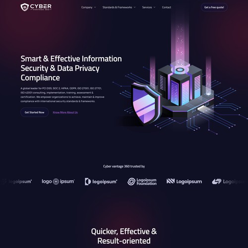 Website design for Cyber Security consulting company
