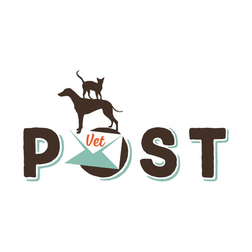 Create a fun logo for a national veterinary/pet e-commerce site for VetPost