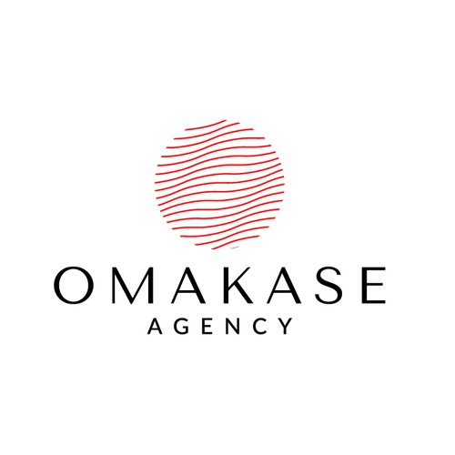 a powerful, modern, JAPANESE-INSPIRED logo for a creative marketing agency