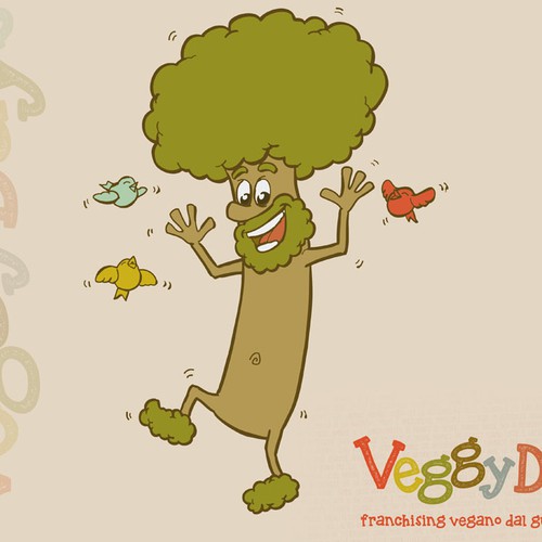 Create the mascot of VeggyDays, the vegan franchising by italian taste