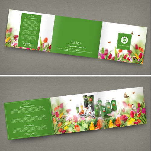 Brochure for Natural Cosmetic Company