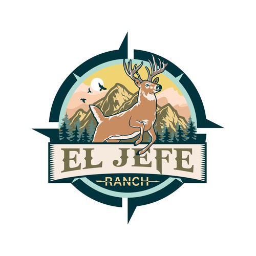 Whitetail Deer Ranch Logo