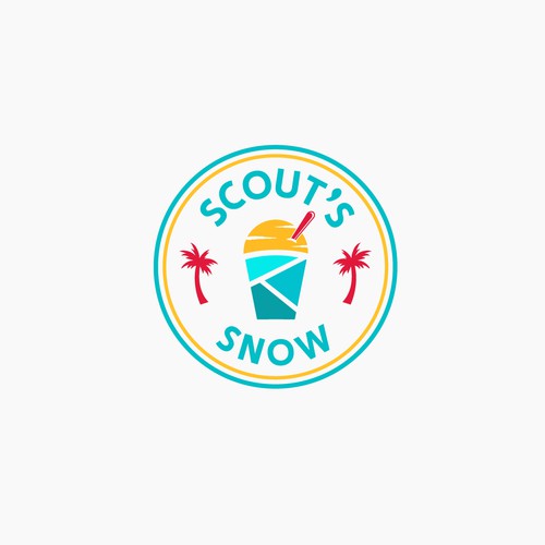 Retro, Fun and Catchy logo for Scout Snow shaved ice 