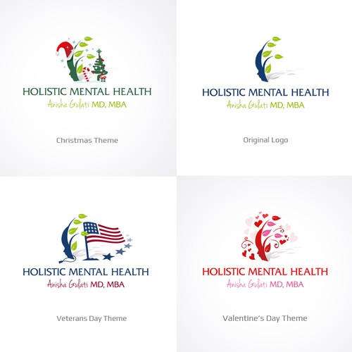 Eye-catching and modern holidays themes for mental health center