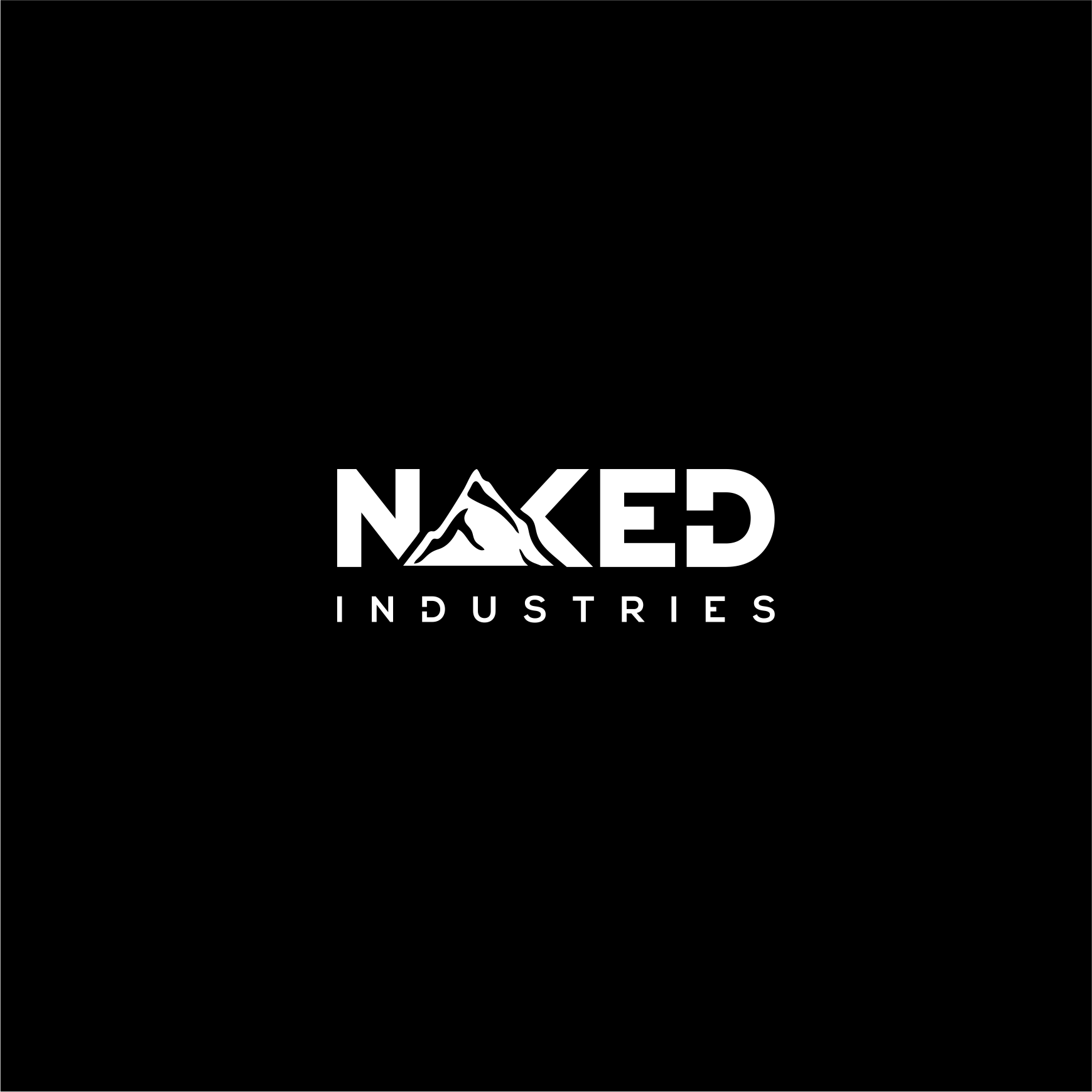 NAKED. Simple word-mark design for a young sport-equipment brand