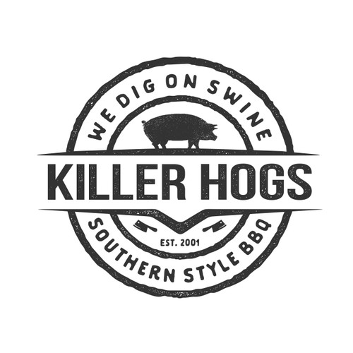 T-shirt Design For Killer Hogs BBQ