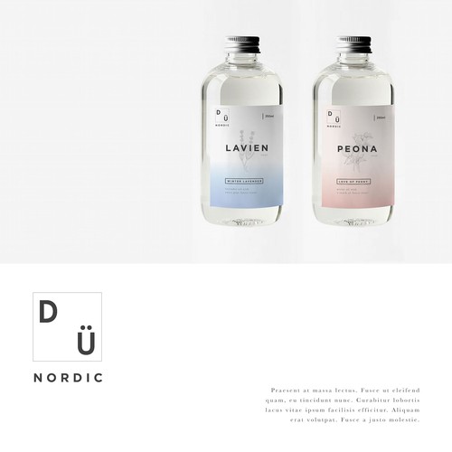 Label design for Dünordic cosmetic